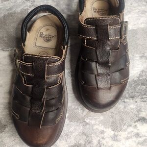Vintage Dr. Martens Fisherman Leather Sandals Made in England